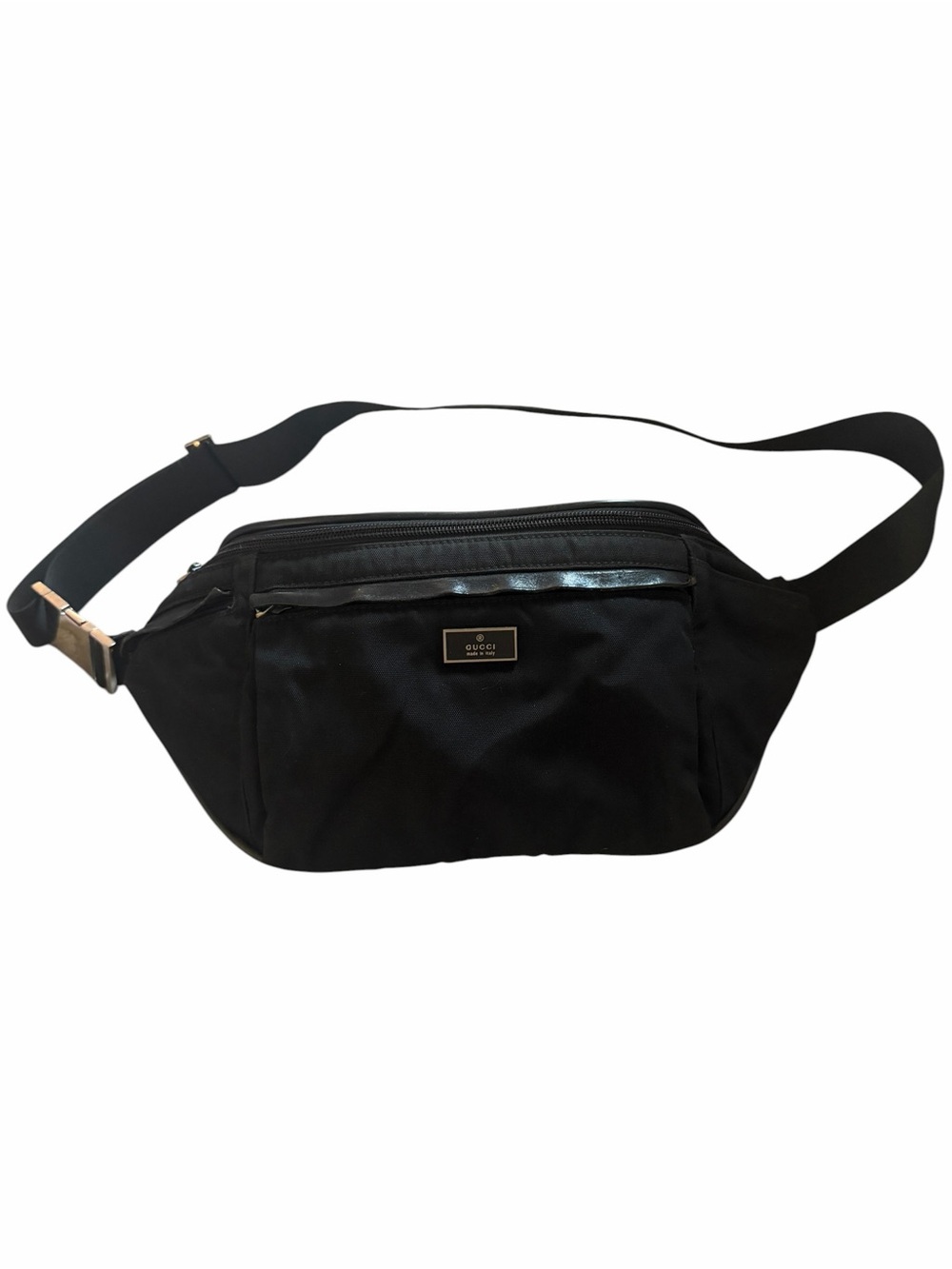 Gucci Black Nylon Belt Bum Bag